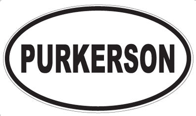 PURKERSON - Oval Sticker