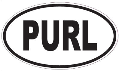 PURL - Oval Sticker