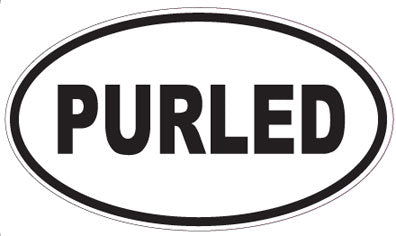 PURLED - Oval Sticker