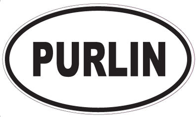 PURLIN - Oval Sticker
