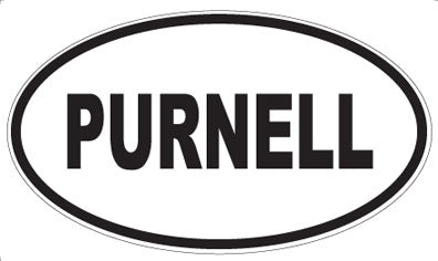 PURNELL - Oval Sticker