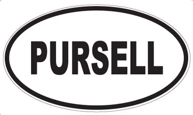 PURSELL - Oval Sticker