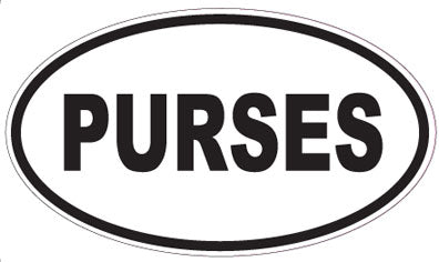 PURSES - Oval Sticker