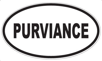 PURVIANCE - Oval Sticker