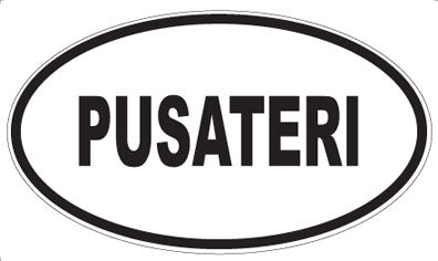 PUSATERI - Oval Sticker