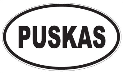 PUSKAS - Oval Sticker