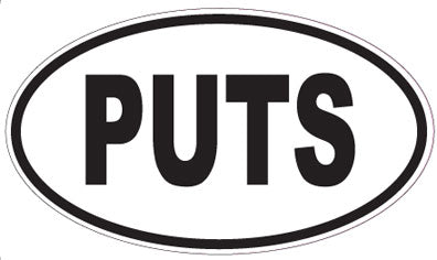 PUTS - Oval Sticker