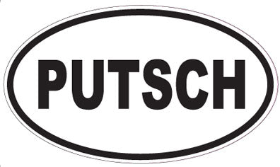 PUTSCH - Oval Sticker