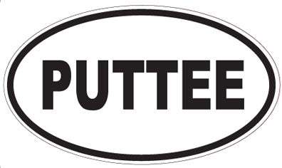 PUTTEE - Oval Sticker