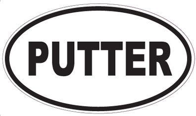 PUTTER - Oval Sticker