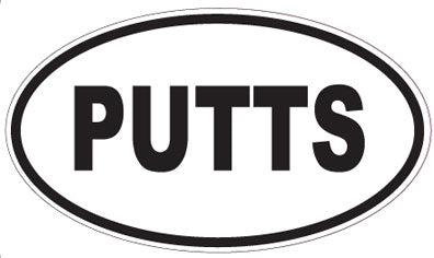 PUTTS - Oval Sticker