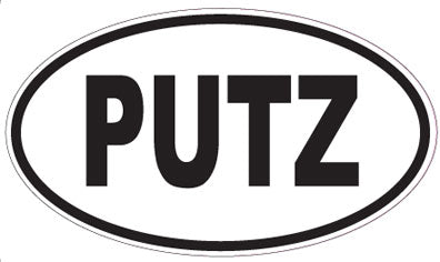 PUTZ - Oval Sticker