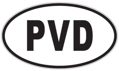 PVD - 3 Letter Initials Oval Magnet