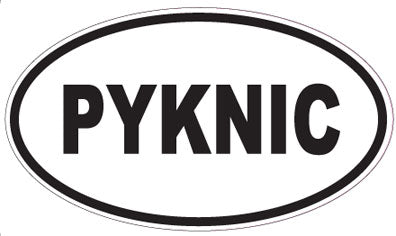 PYKNIC - Oval Sticker