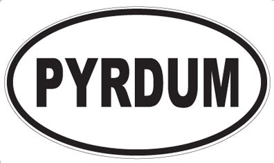 PYRDUM - Oval Magnet