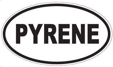 PYRENE - Oval Sticker