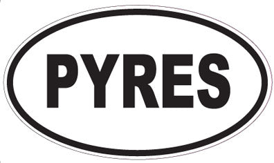 PYRES - Oval Magnet