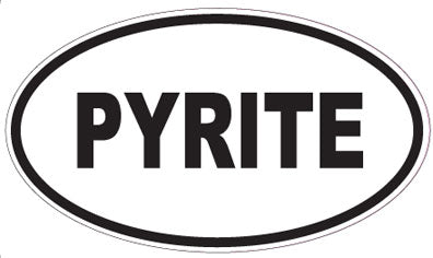 PYRITE - Oval Sticker
