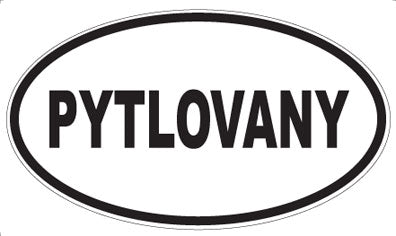 PYTLOVANY - Oval Sticker