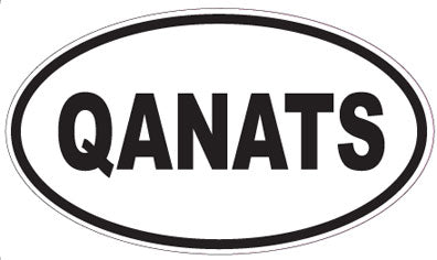 QANATS - Oval Sticker