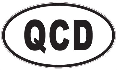 QCD - 3 Letter Initials Oval Sticker