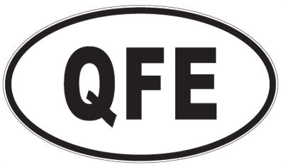 QFE - 3 Letter Initials Oval Sticker