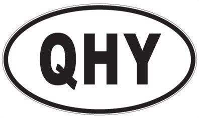 QHY - 3 Letter Initials Oval Sticker