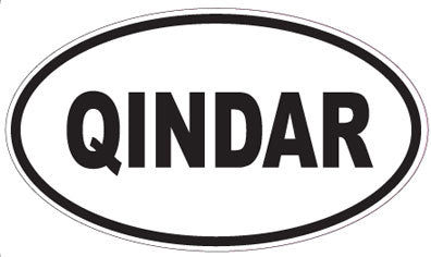 QINDAR - Oval Sticker