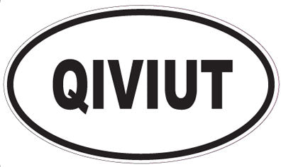 QIVIUT - Oval Sticker