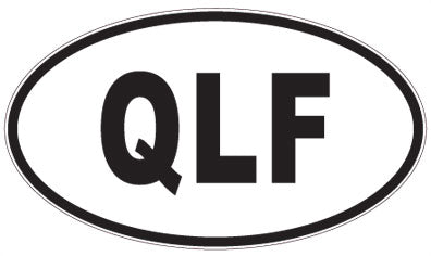 QLF - 3 Letter Initials Oval Sticker