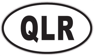 QLR - 3 Letter Initials Oval Sticker