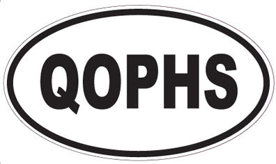 QOPHS - Oval Sticker