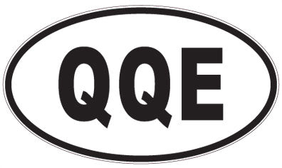 QQE - 3 Letter Initials Oval Sticker