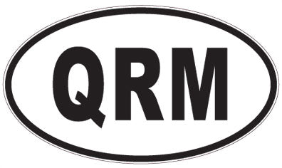 QRM - 3 Letter Initials Oval Sticker