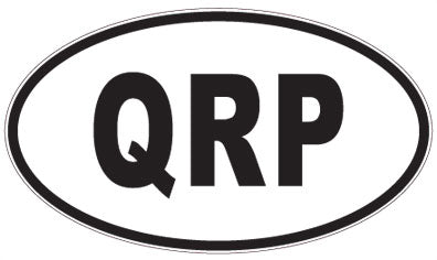 QRP - 3 Letter Initials Oval Sticker