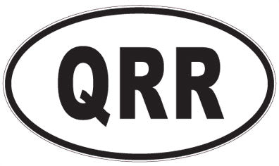 QRR - 3 Letter Initials Oval Sticker
