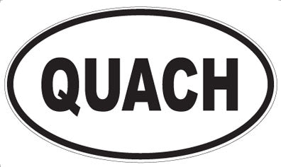 QUACH - Oval Magnet