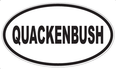 QUACKENBUSH - Oval Magnet