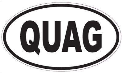 QUAG - Oval Sticker