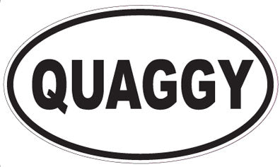 QUAGGY - Oval Sticker