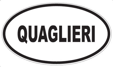 QUAGLIERI - Oval Magnet