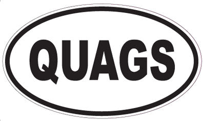 QUAGS - Oval Magnet