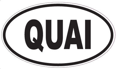 QUAI - Oval Sticker