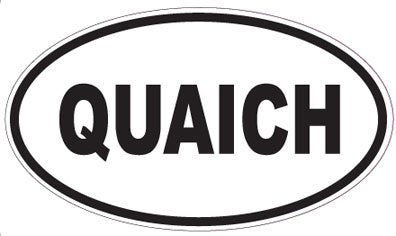 QUAICH - Oval Sticker
