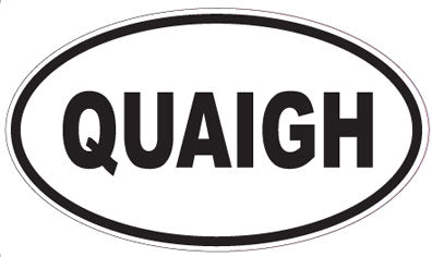 QUAIGH - Oval Sticker