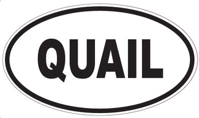 QUAIL - Oval Magnet