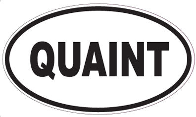 QUAINT - Oval Sticker