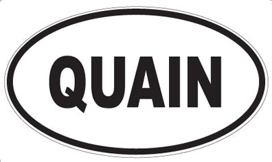 QUAIN - Oval Magnet