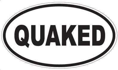 QUAKED - Oval Sticker