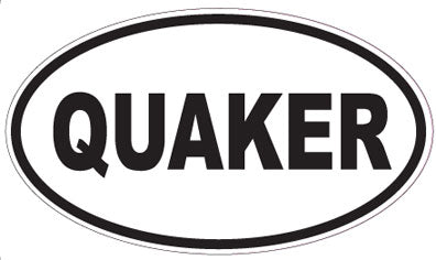 QUAKER - Oval Sticker